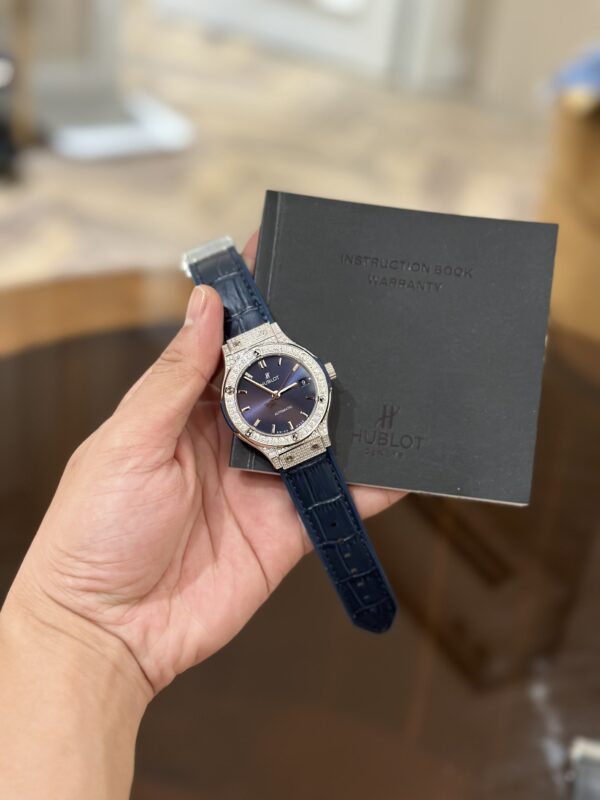 Hublot Classic Fusion Diamonds Blue Dial Replica 11 Watch 38mm (5)