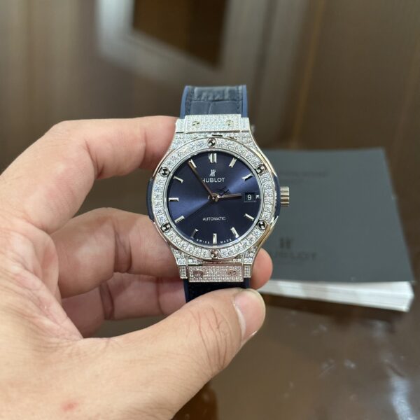 Hublot Classic Fusion Diamonds Blue Dial Replica 11 Watch 38mm (5)