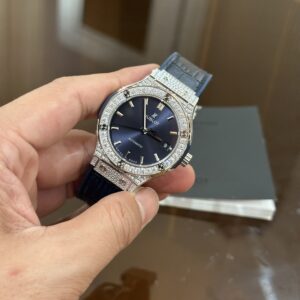 Hublot Classic Fusion Diamonds Blue Dial Replica 11 Watch 38mm (5)