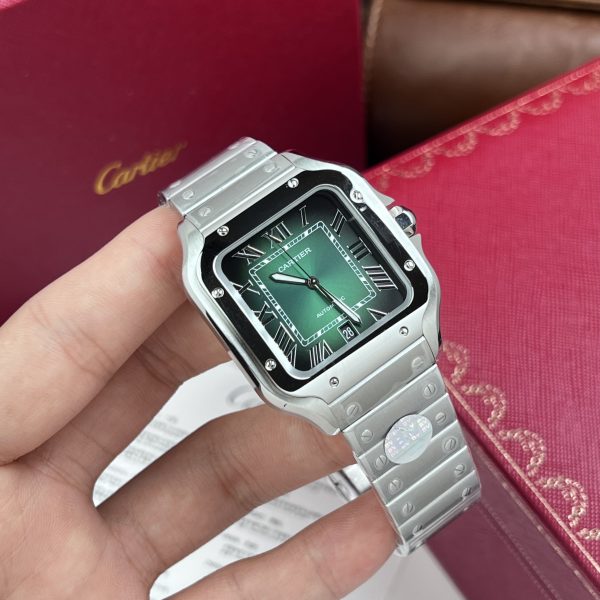 Cartier Santos de Cartier WSSA0062 Green Dial Replica 11 Watch (3)