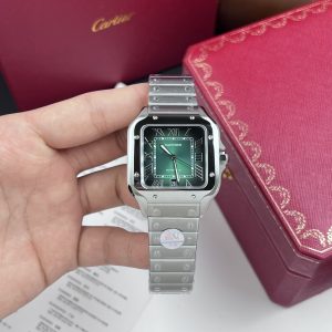 Cartier Santos de Cartier WSSA0062 Green Dial Replica 11 Watch (4)