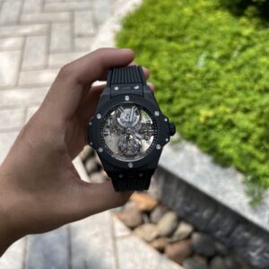 Hublot Big Bang Tourbillon Ceramic Black Replica 11 JB Factory 45mm (6)