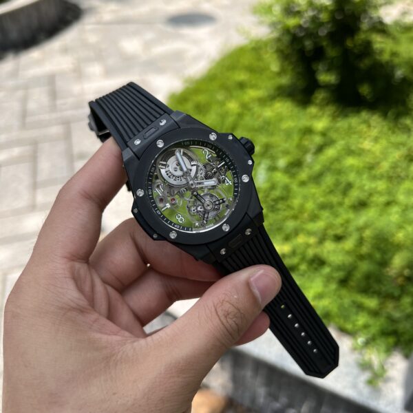 Hublot Big Bang Tourbillon Ceramic Black Replica 11 JB Factory 45mm (6)