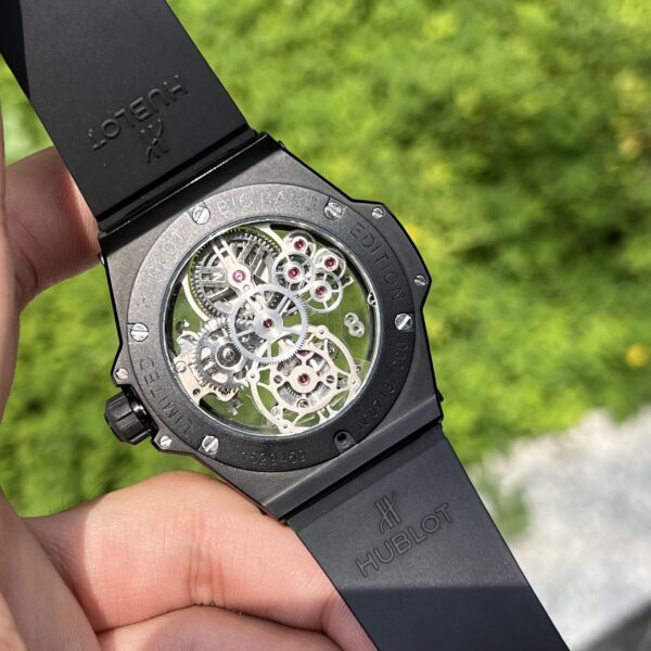 Hublot Big Bang Tourbillon Ceramic Black Replica 11 JB Factory 45mm (6)