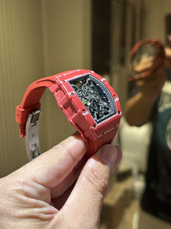 Richard Mille RM35-02 Replica 1 1 Watch Full Carbon Red 44mm (2)