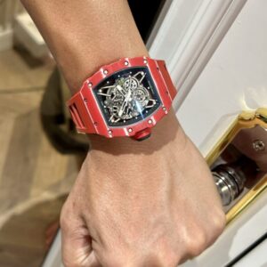 Richard Mille RM35-02 Replica 1 1 Watch Full Carbon Red 44mm (2)