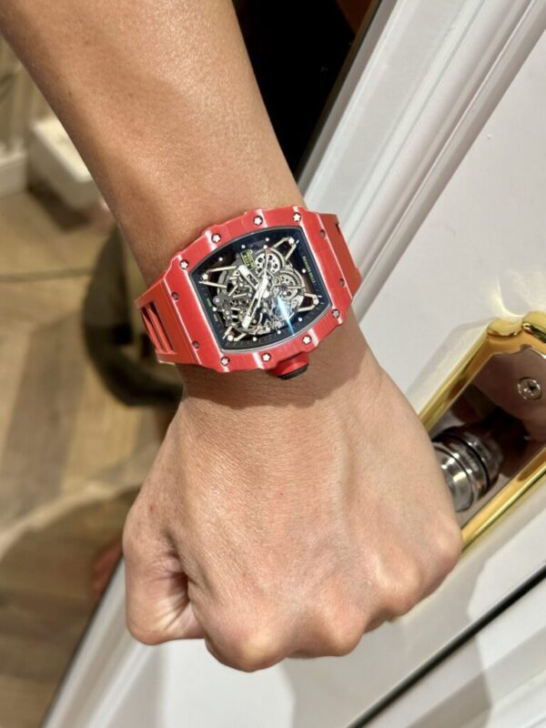 Richard Mille RM35-02 Replica 1 1 Watch Full Carbon Red 44mm (2)