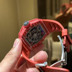 Richard Mille RM35-02 Replica 1 1 Watch Full Carbon Red 44mm (2)