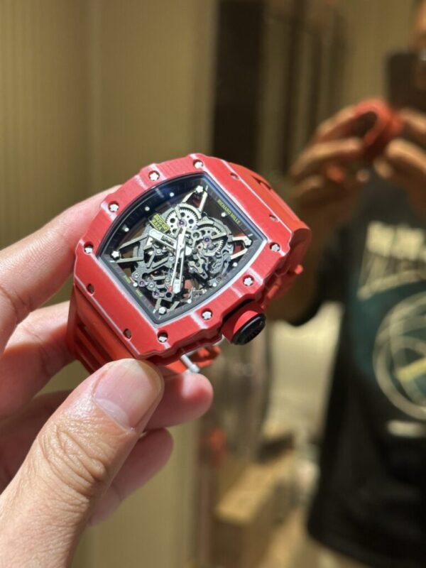 Richard Mille RM35-02 Replica 1 1 Watch Full Carbon Red 44mm (2)