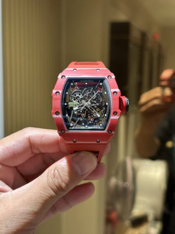 Richard Mille RM35-02 Replica 1 1 Watch Full Carbon Red 44mm (2)