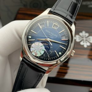 Patek Philippe Complications 5205 Blue Color Replica Watches KM Factory 40mm (6)