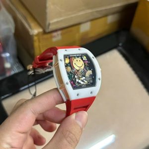 Richard Mille RM88 Smiley Replica 11 Watch Red Color 42mm (1)