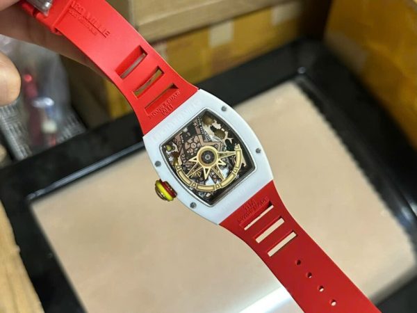 Richard Mille RM88 Smiley Replica 11 Watch Red Color 42mm (1)