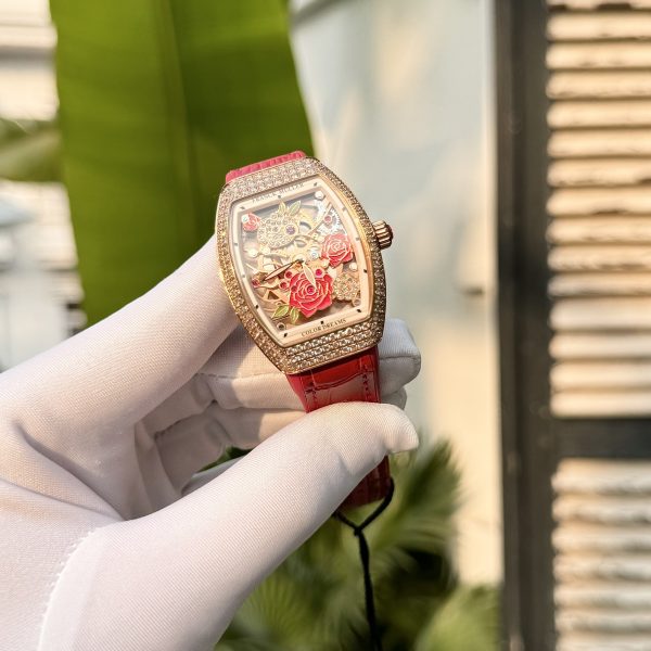 Franck Muller V32 Color Dreams Diamonds Red Color ABF Factory (1)