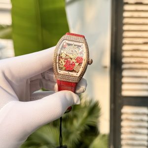 Franck Muller V32 Color Dreams Diamonds Red Color ABF Factory (1)