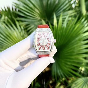 Franck Muller V32 Diamonds Red Color ABF Factory Replica Watch (8)