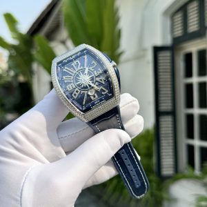 Franck Muller Vanguard V45 Blue Rubber Strap ABF Factory 45mm (6)