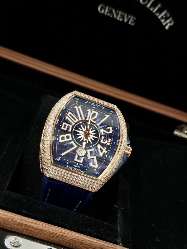 Franck Muller Vanguard Yachting V45 SC DT Blue Replica Watch 45mm (1)