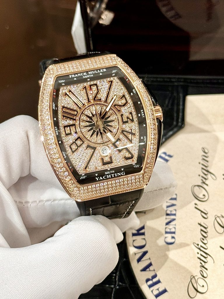 Franck Muller Vanguard Yachting V45 SC DT Full Diamonds ABF Factory 45mm (1)