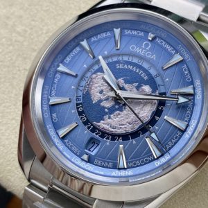 Omega Replica 11 Watch Aqua Terra Woldtimer Summer Blue VSF 43mm (8)