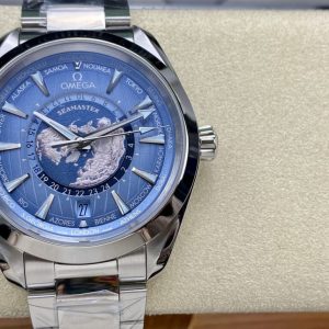 Omega Replica 11 Watch Aqua Terra Woldtimer Summer Blue VSF 43mm (8)