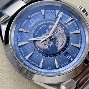 Omega Replica 11 Watch Aqua Terra Woldtimer Summer Blue VSF 43mm (8)