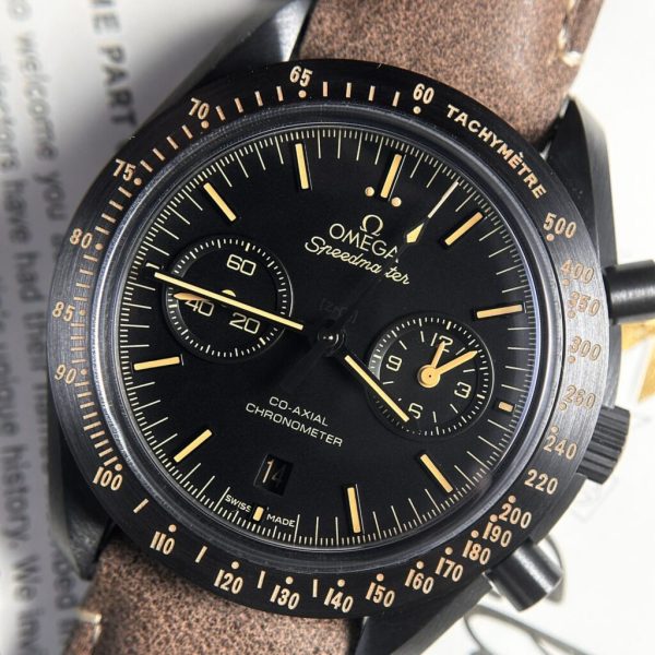 Omega Speedmaster Replica 11 Watches Ceramic Black OM Factory 44mm (2)