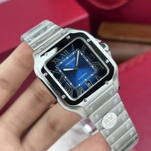 Cartier Best Replica Watch Santos WSSA0030 Blue Dial BV Factory (5)