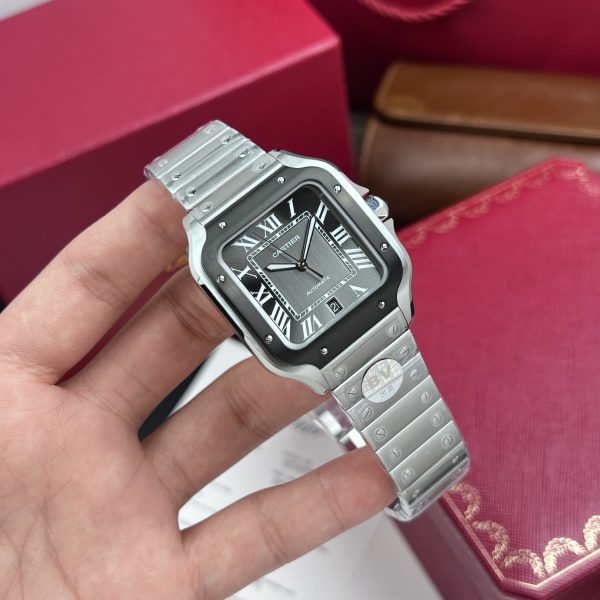 Cartier Santos Best Replica Watch WSSA0037 Gray Dial BV Factory (5)