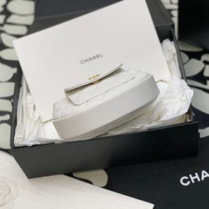 Chanel Cargo Pouch Women White Color Replica Handbags 16cm