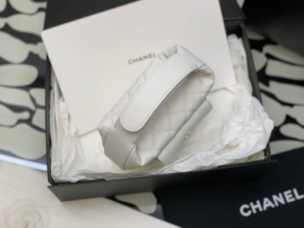 Chanel Cargo Pouch Women White Color Replica Handbags 16cm