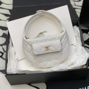 Chanel Cargo Pouch Women White Color Replica Handbags 16cm