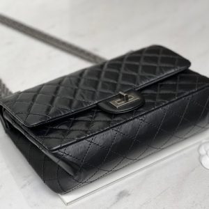 Chanel Classic Black Replica Bags 25cm