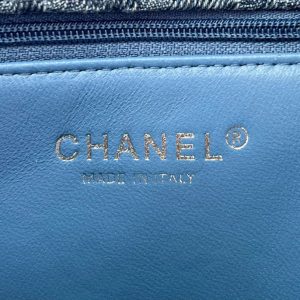 Chanel Flap Women Blue Replica Handbags 19cm