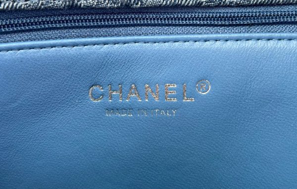 Chanel Flap Women Blue Replica Handbags 19cm