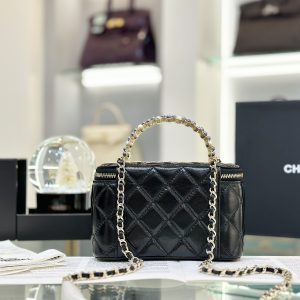 Chanel Vanity Gold Lock Replica Handbags 18cm