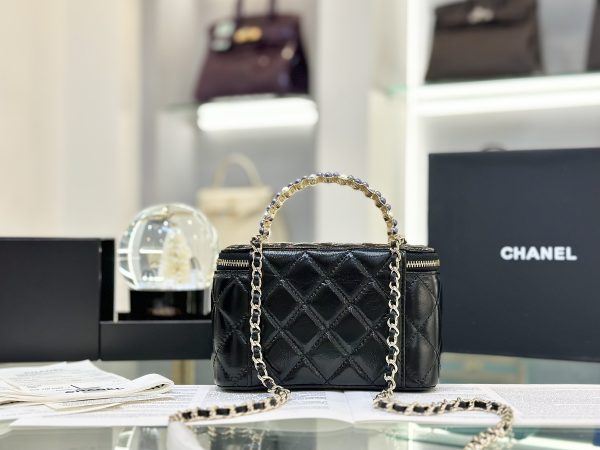 Chanel Vanity Gold Lock Replica Handbags 18cm