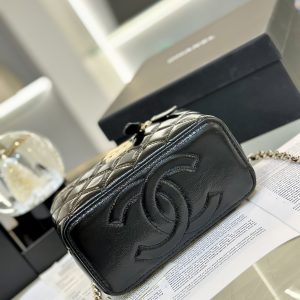 Chanel Vanity Gold Lock Replica Handbags 18cm