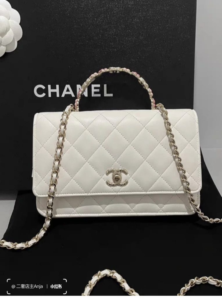 Chanel Wallet On Chain Women White Color Replica Bags 19cm