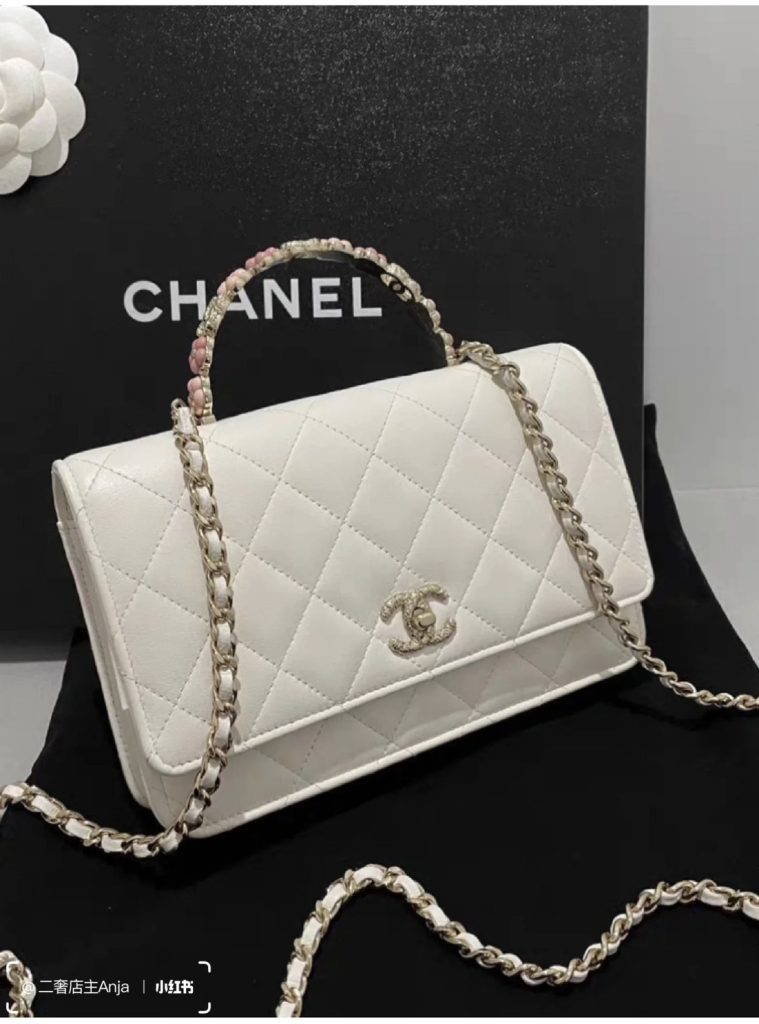 Chanel Wallet On Chain Women White Color Replica Bags 19cm