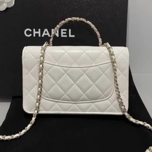 Chanel Wallet On Chain Women White Color Replica Bags 19cm