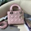 Dior Lady Mini Women Pink Color Replica Handbags 18cm