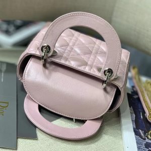 Dior Lady Mini Women Pink Color Replica Handbags 18cm