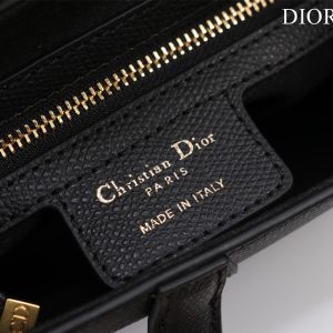 Dior Saddle With Strap Replica Handbags Gold Lock 25cm (2)