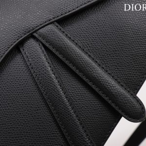 Dior Saddle With Strap Replica Handbags Gold Lock 25cm (2)