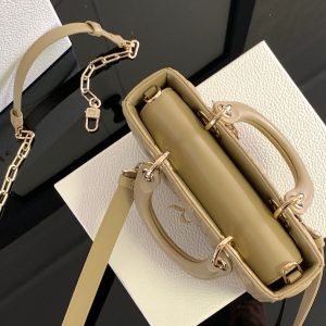 Dior Small Lady D-joy Replica Handbags Beige Color 22cm