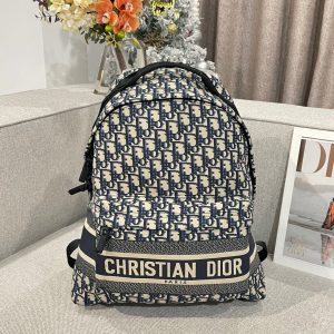 Dior Travel Blue Color Replica Backpack 35cm