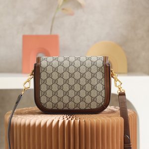 Gucci Horsebit 1955 Brown Replica Handbags 20cm