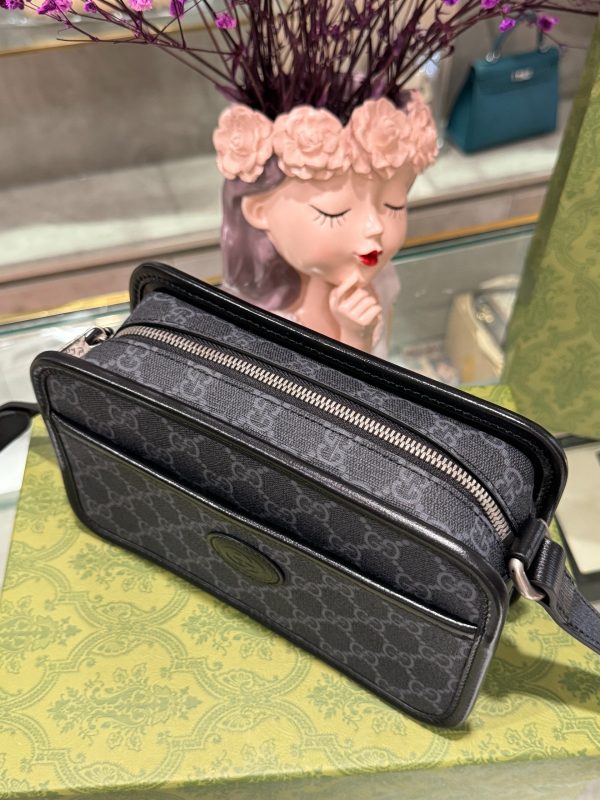 Gucci Mini GG Retro Black Replica Bags 22cm