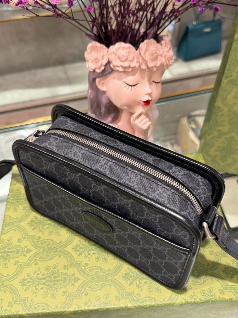 Gucci Mini GG Retro Black Replica Bags 22cm